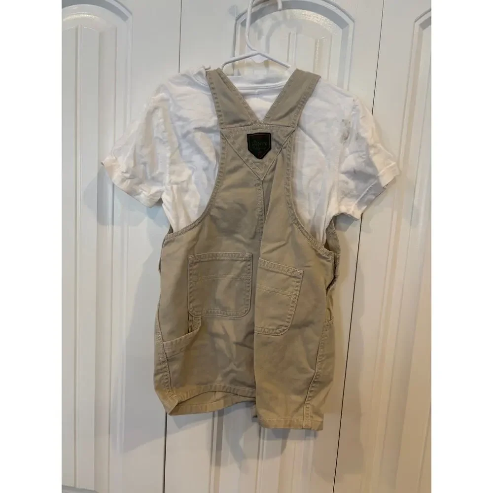 Baby Gap In The Dog House T Shirt And Khaki Short Overall Set Size 3T‎
